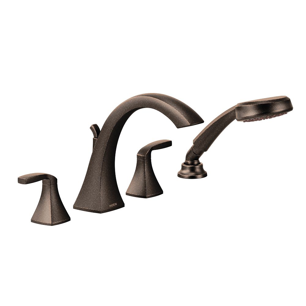 Voss Two-Handle High Arc Roman Tub Faucet including Handheld Shower