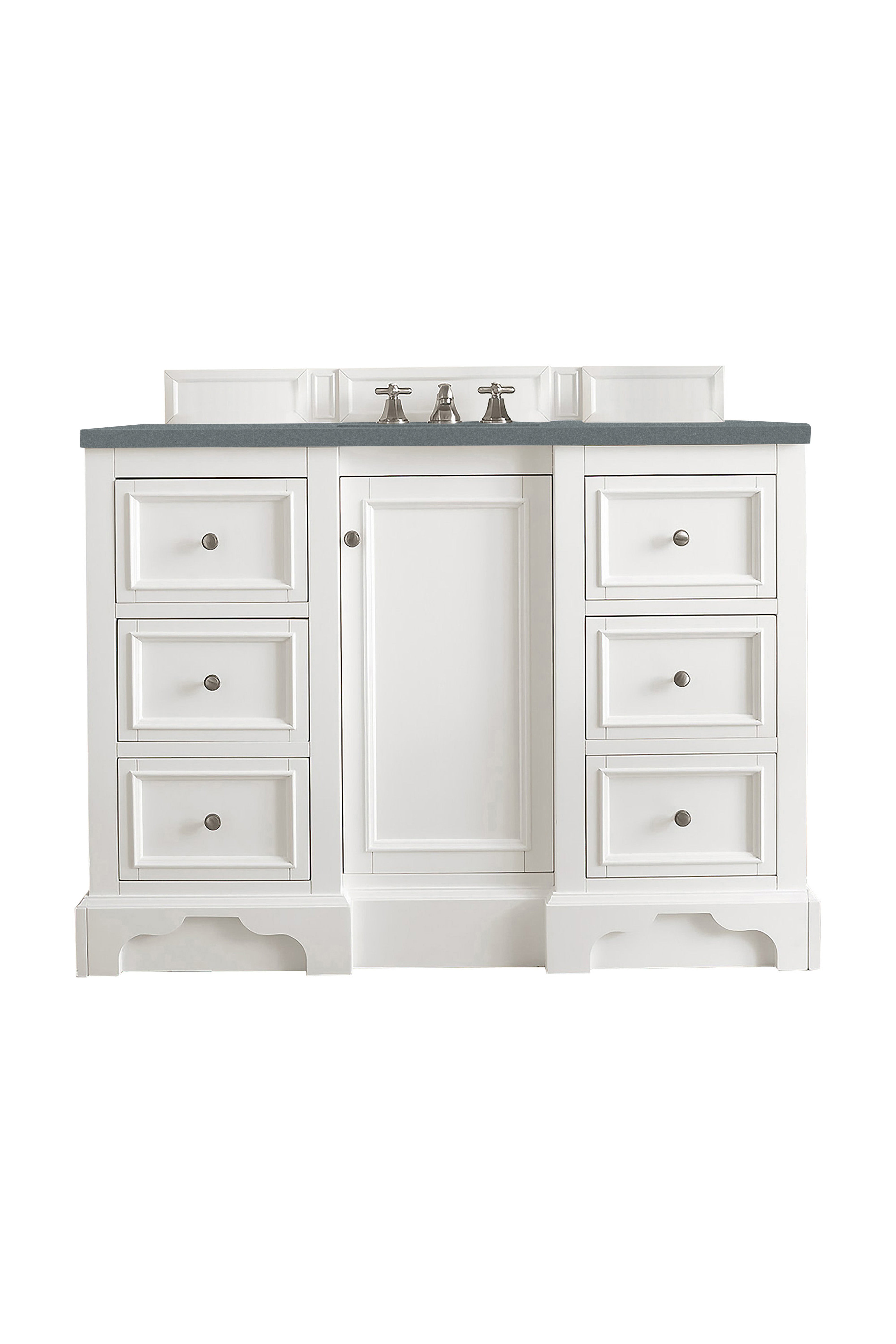 James Martin De Soto 48" Single Vanity in Bright White with 3cm Countertop