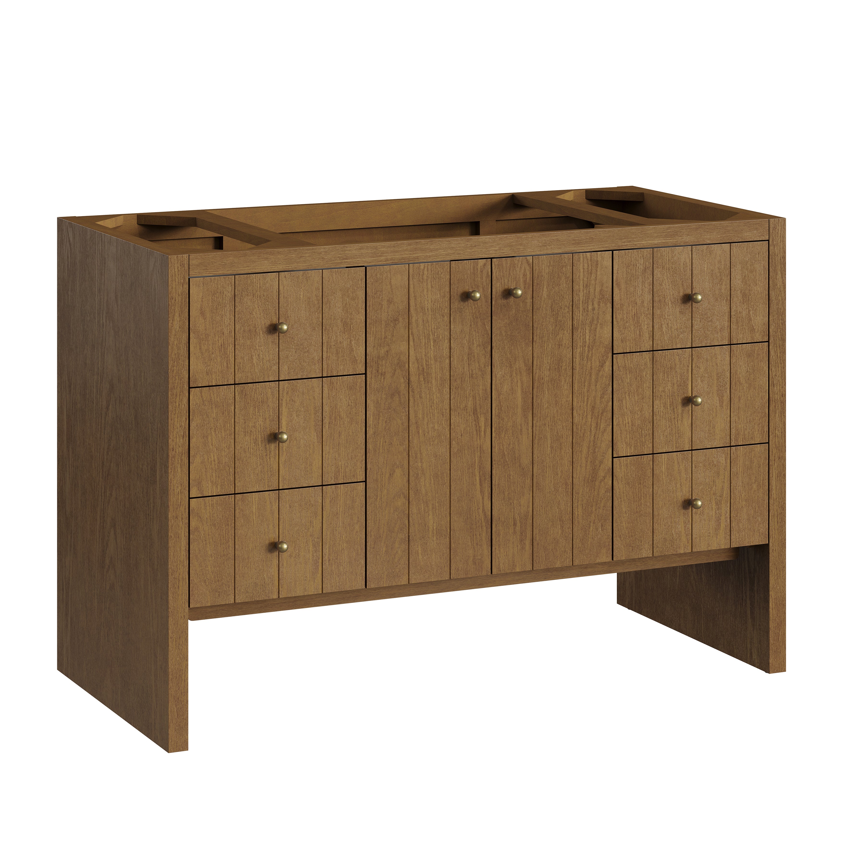 James Martin Hudson 48" Single Vanity in Honey Oak with 3cm Countertop