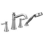 Belfield Two-Handle Diverter Roman Tub Faucet including Handheld Shower