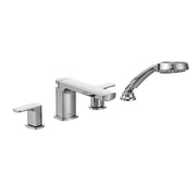 Rizon Two-Handle Low Arc Roman Tub Faucet including Handheld Shower