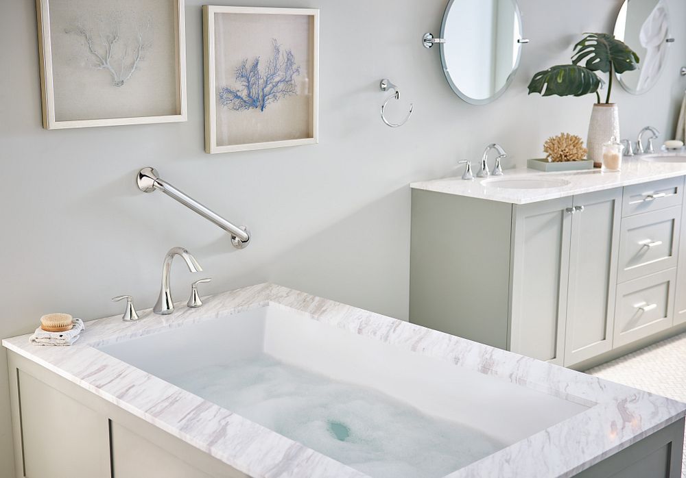 Eva Two-Handle High Arc Roman Tub Faucet