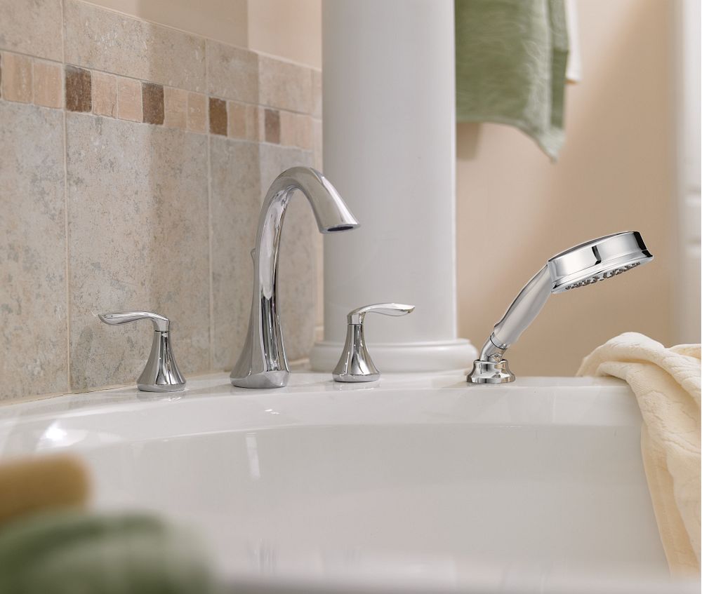 Eva Two-Handle High Arc Roman Tub Faucet