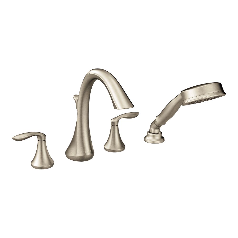 Eva Two-Handle High Arc Roman Tub Faucet including Handheld Shower
