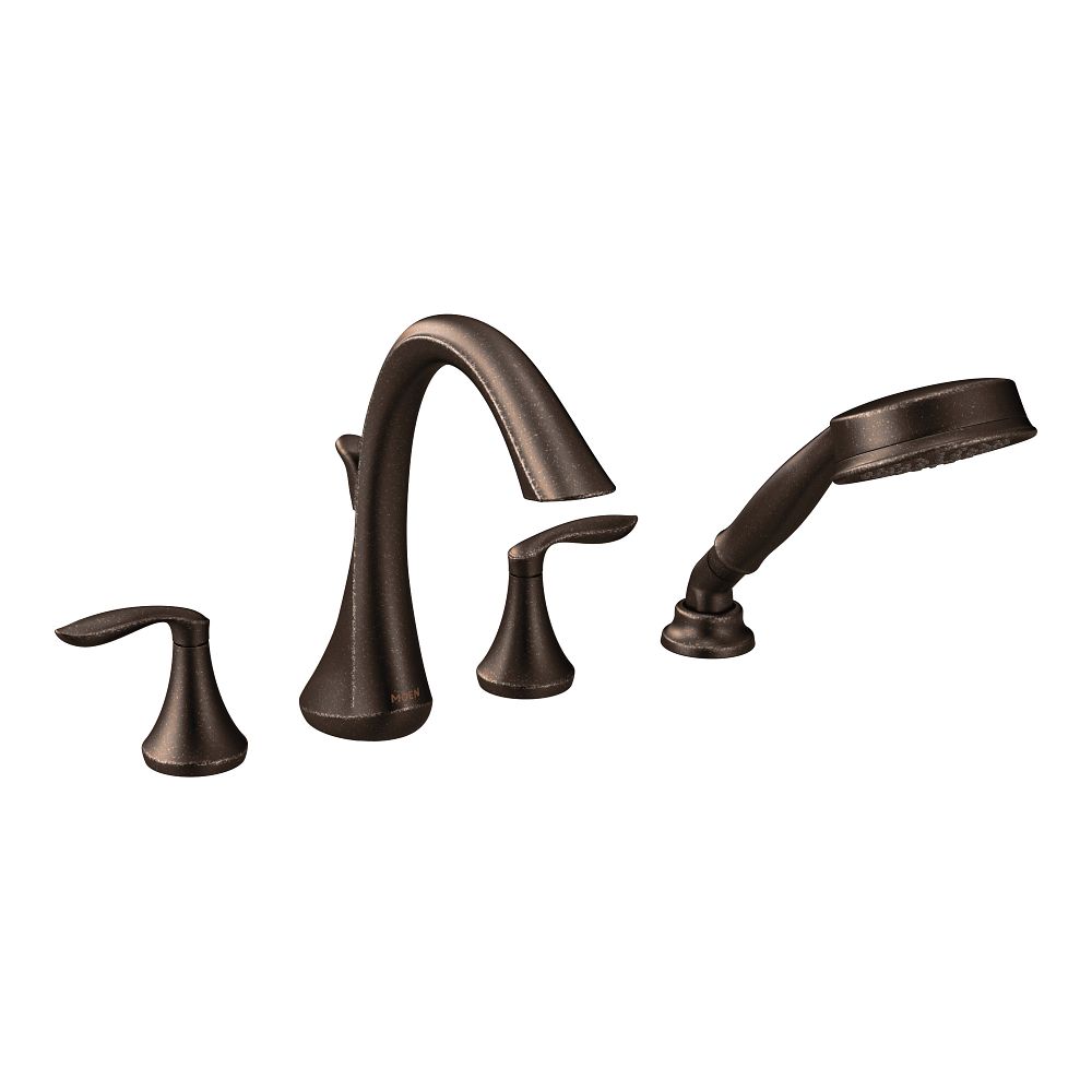 Eva Two-Handle High Arc Roman Tub Faucet including Handheld Shower
