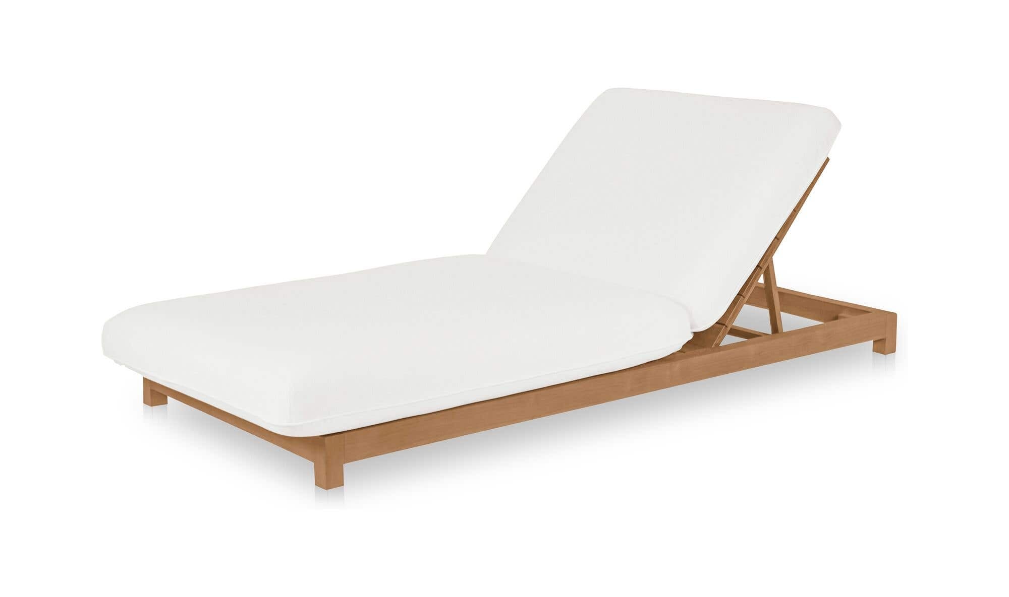 Moes Enzo Outdoor Adjustable Lounge Chair White TA-1002
