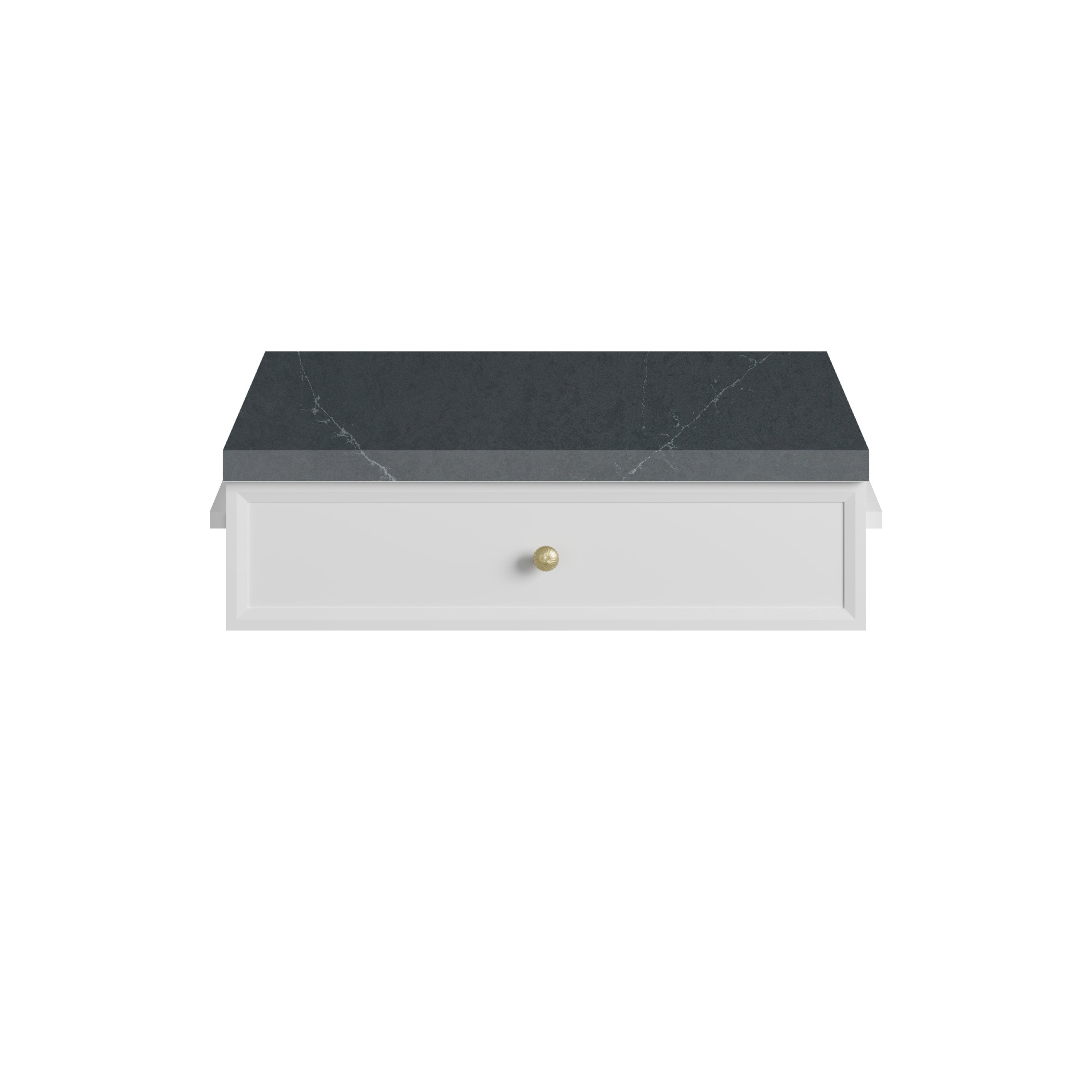 James Martin Bellshire 24" Drawer Unit in Bright White with 3cm Countertop