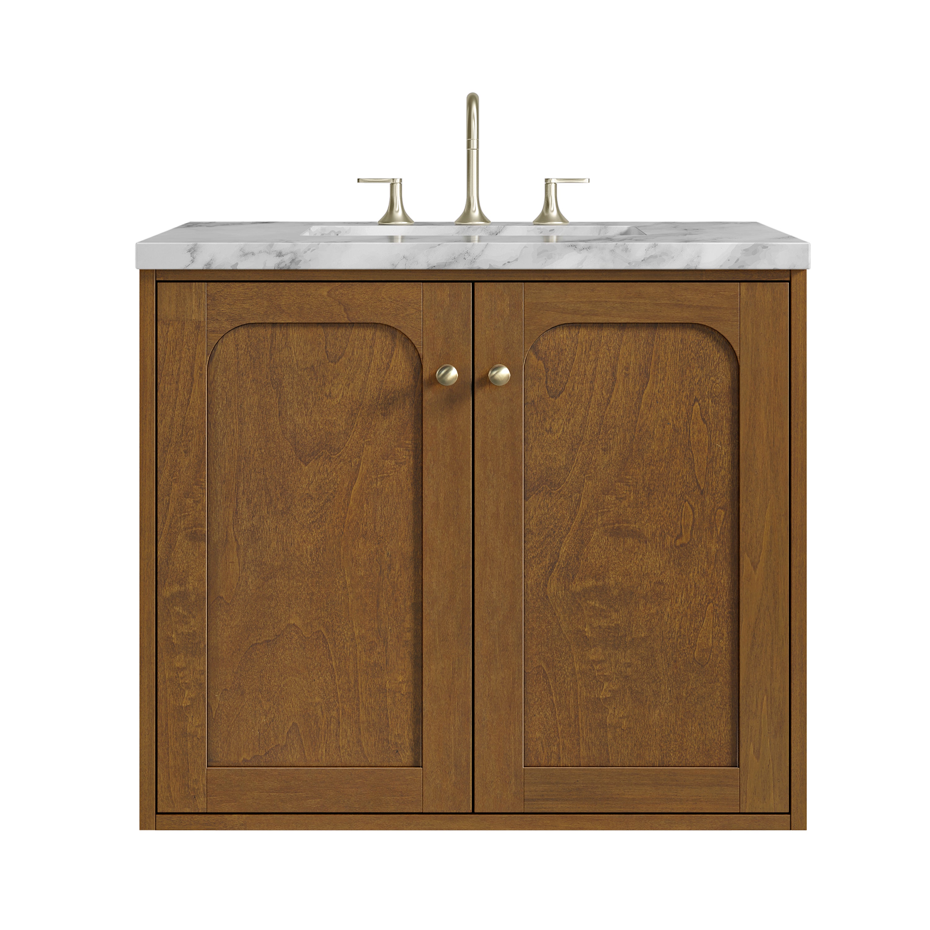 James Martin Laurent 30" Single Vanity in Honey Oak with 3cm Countertop