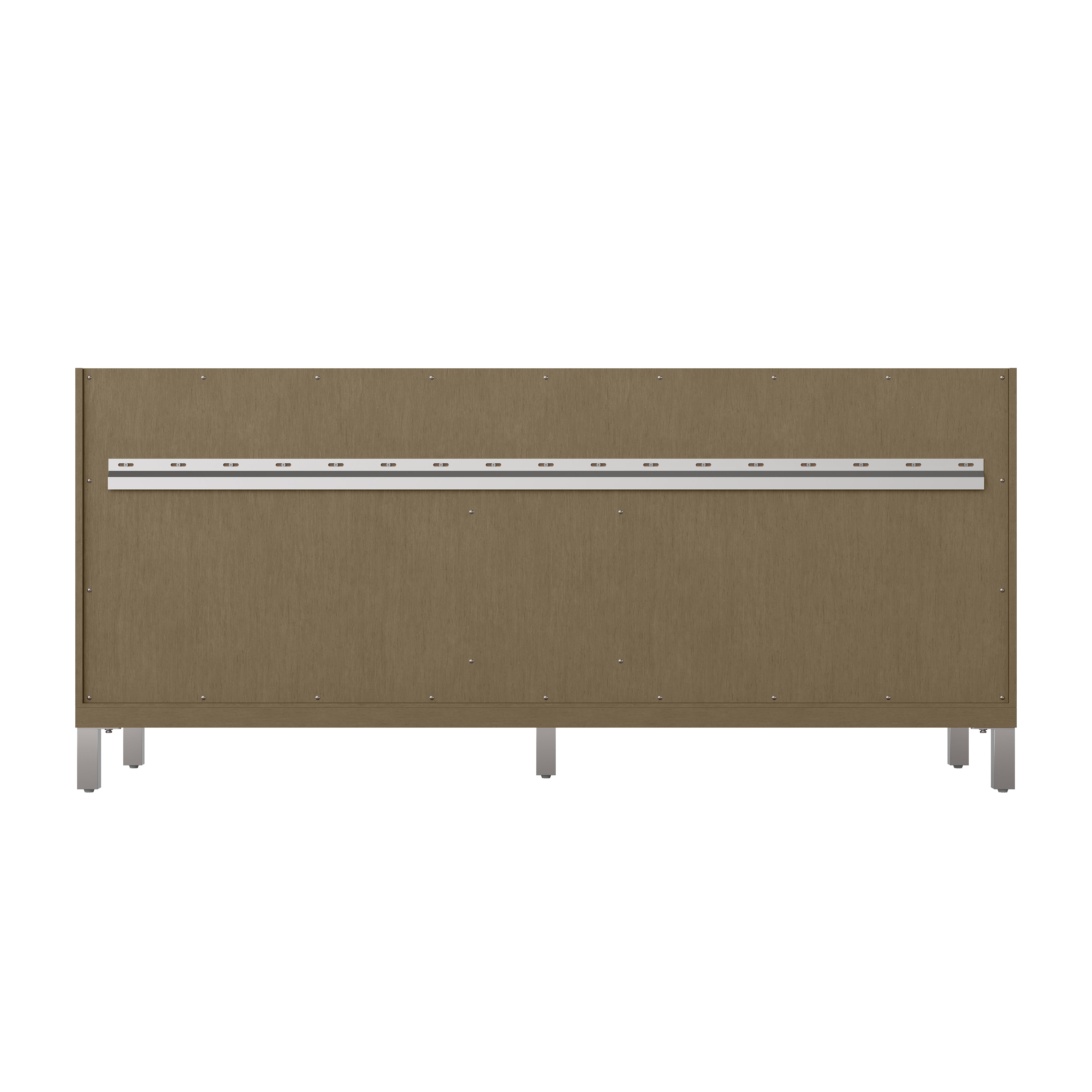 James Martin Chicago 72" Double Vanity in Walnut Whisper with 3cm Countertop and FreePower Wireless Charger
