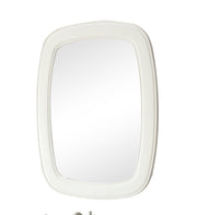 Chans Furniture 1033W-MIR Termoli 36-Inch White Frame Modern Style Wall Mirror