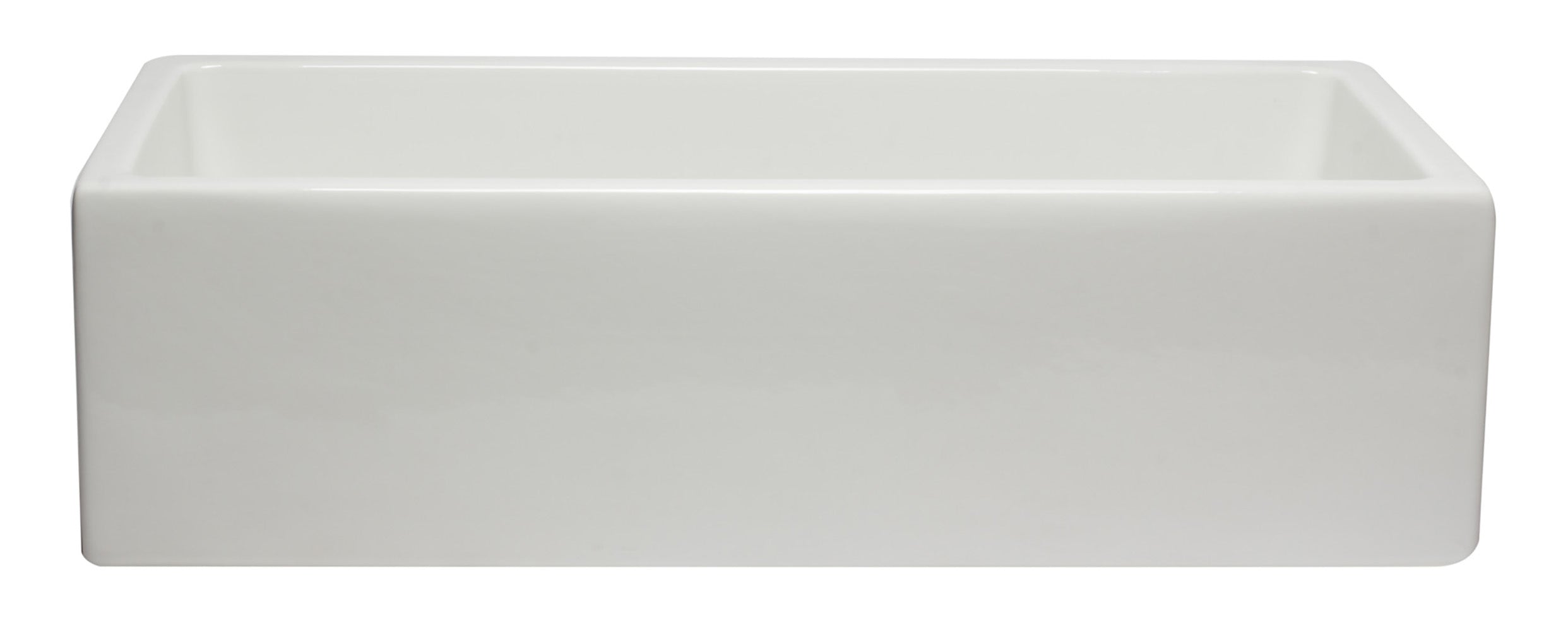 ALFI brand AB3618HS Reversible Smooth / Fluted Single Bowl Fireclay Farm Sink