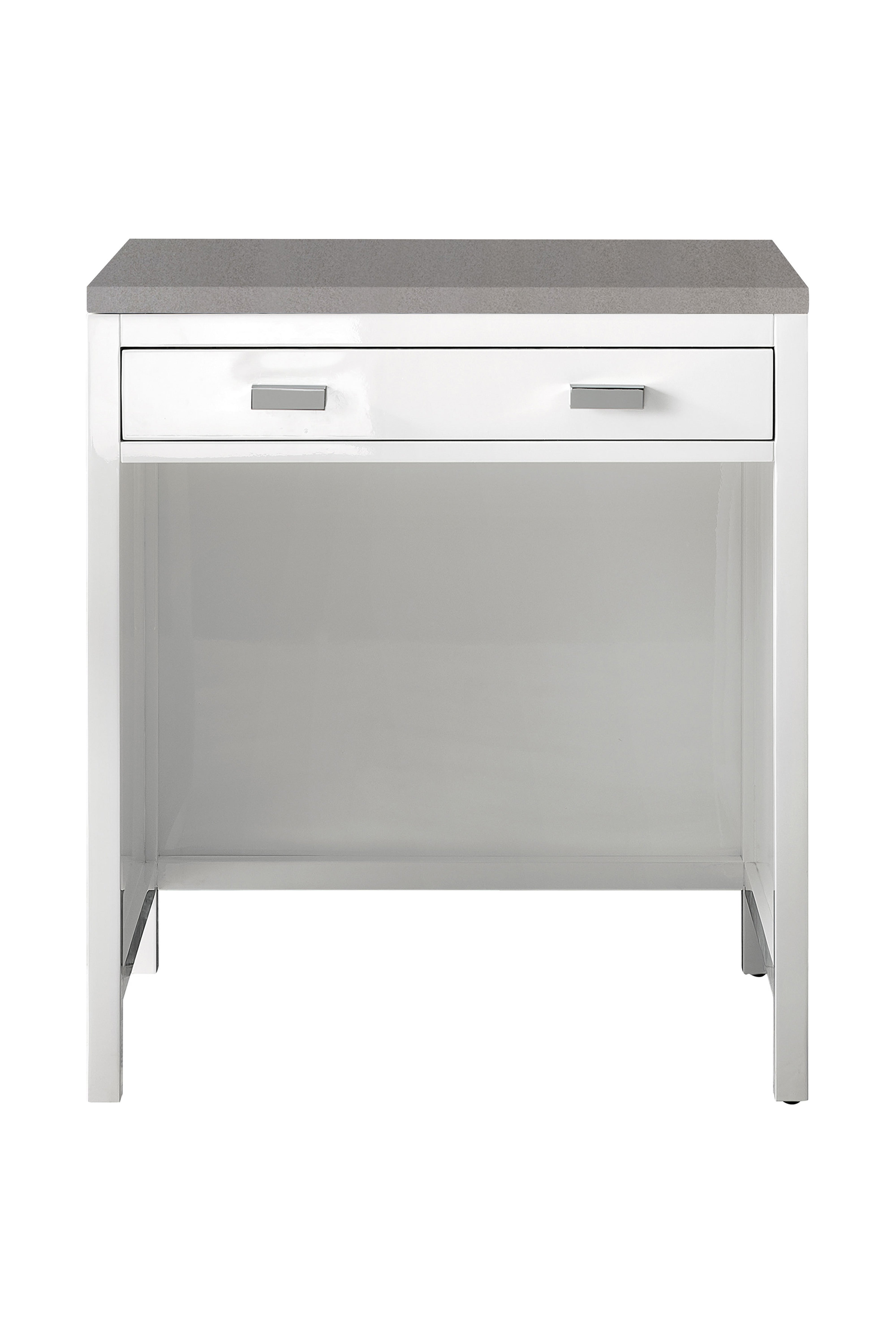 James Martin Addison 30" Countertop Unit in Glossy White with with 3cm Countertop