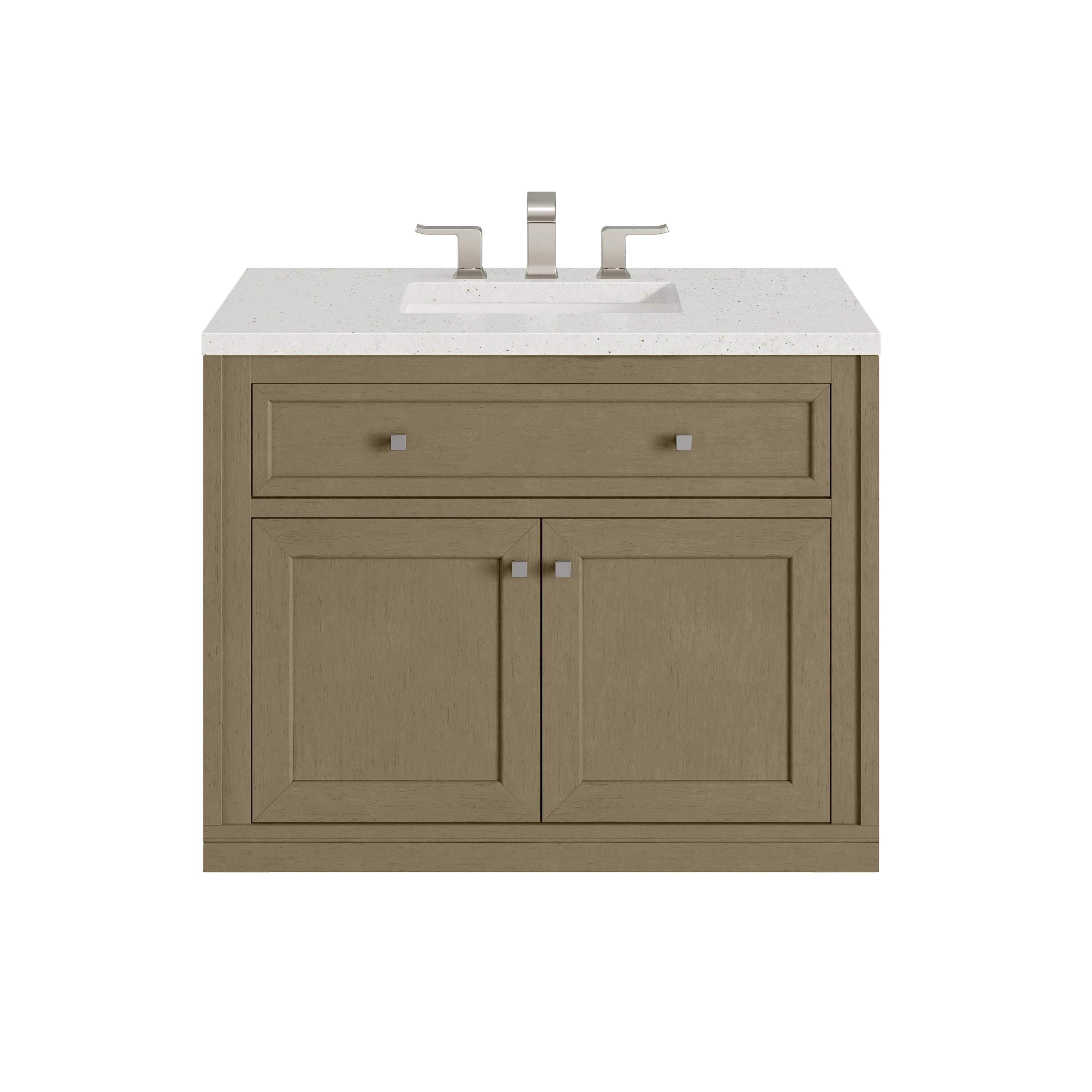 James Martin Chicago 36" Single Vanity in Walnut Whisper with 3cm Countertop