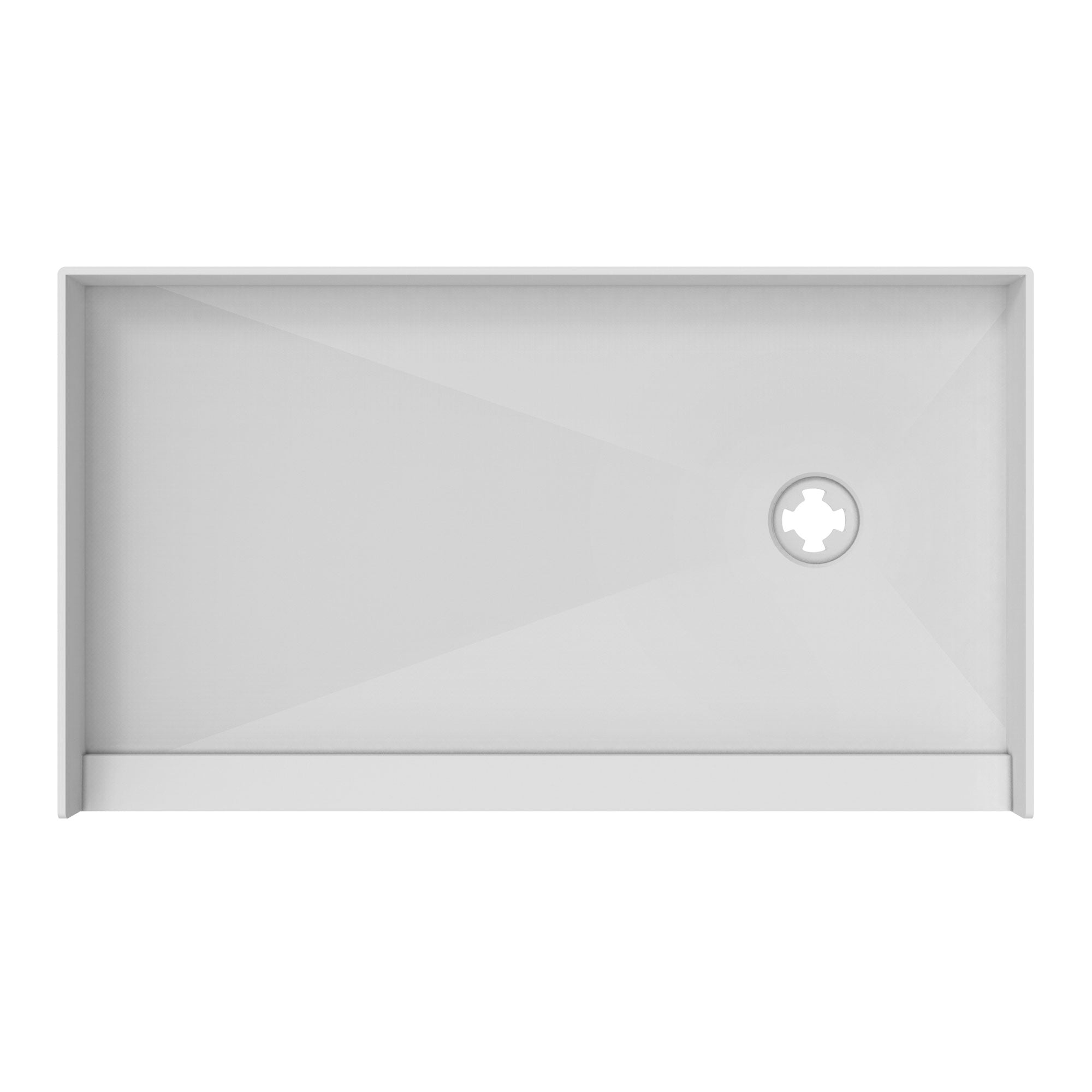 DreamLine TilePrime 30 inch D x 60 inch W x 3 inch H Single Threshold Shower Base