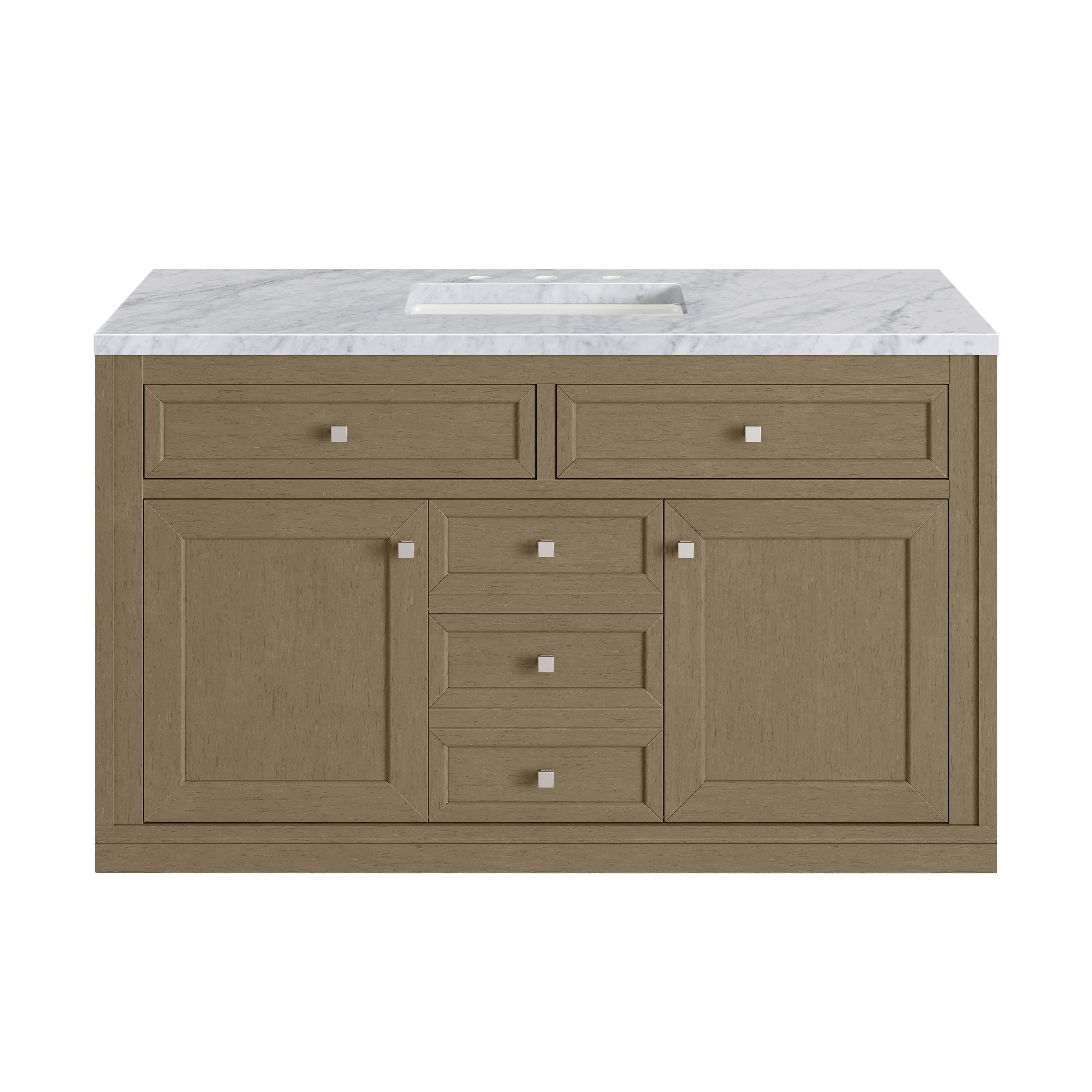 James Martin Chicago 48" Single Vanity in Walnut Whisper with 3cm Countertop