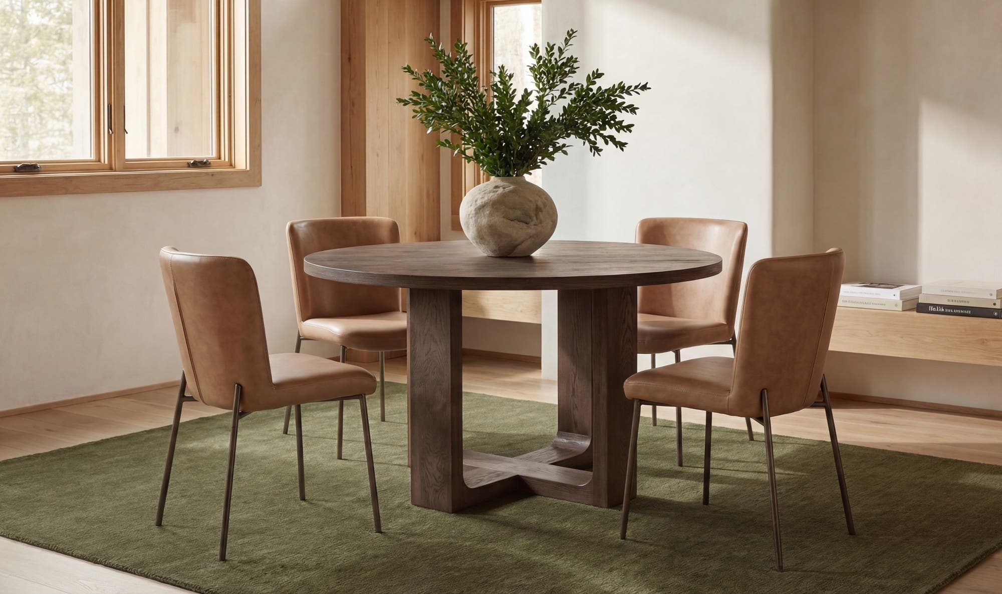 Moes Hayes Dining Table Rustic Brown TL-1031