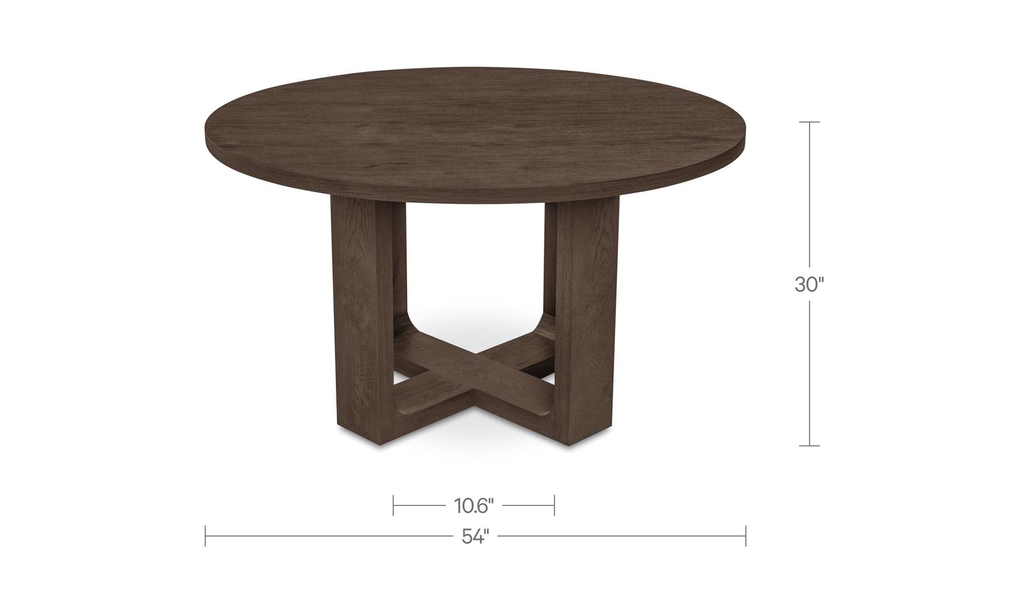 Moes Hayes Dining Table Rustic Brown TL-1031