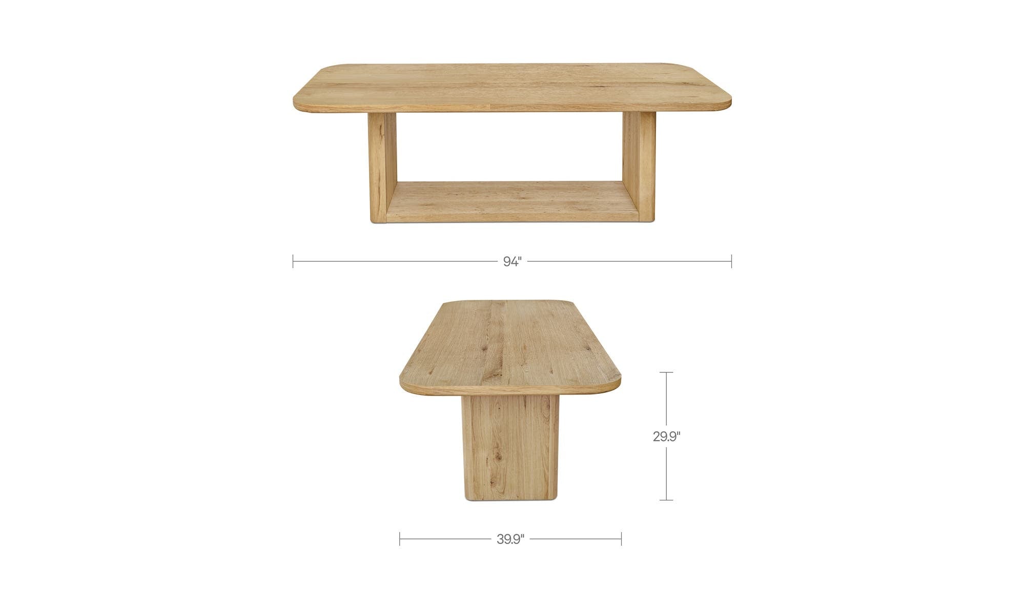 Moes Blake Dining Table Rustic Oak TL-1032