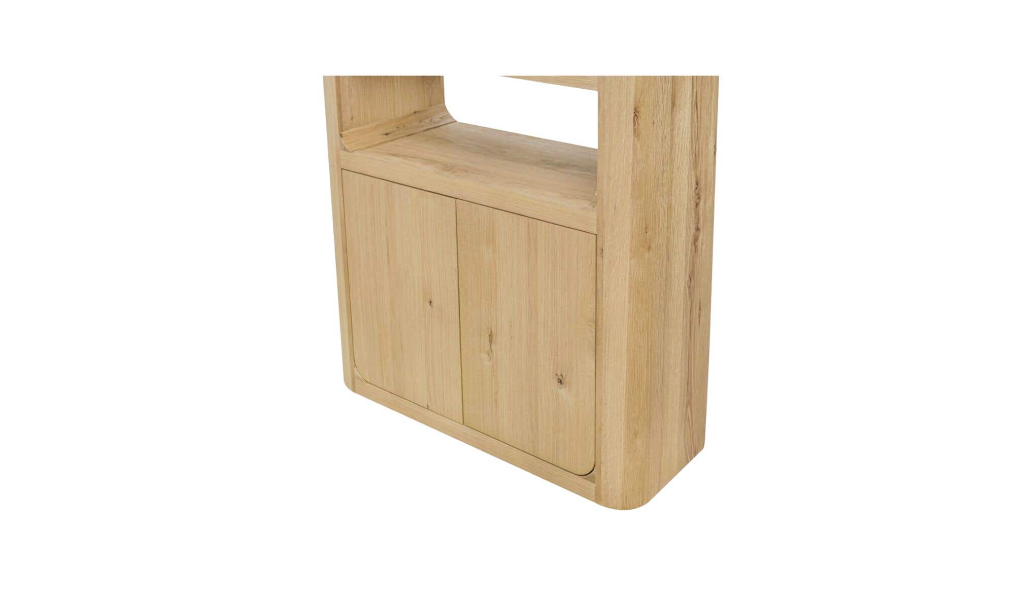 Moes Blake Tall Cabinet Rustic Oak Tl-1033