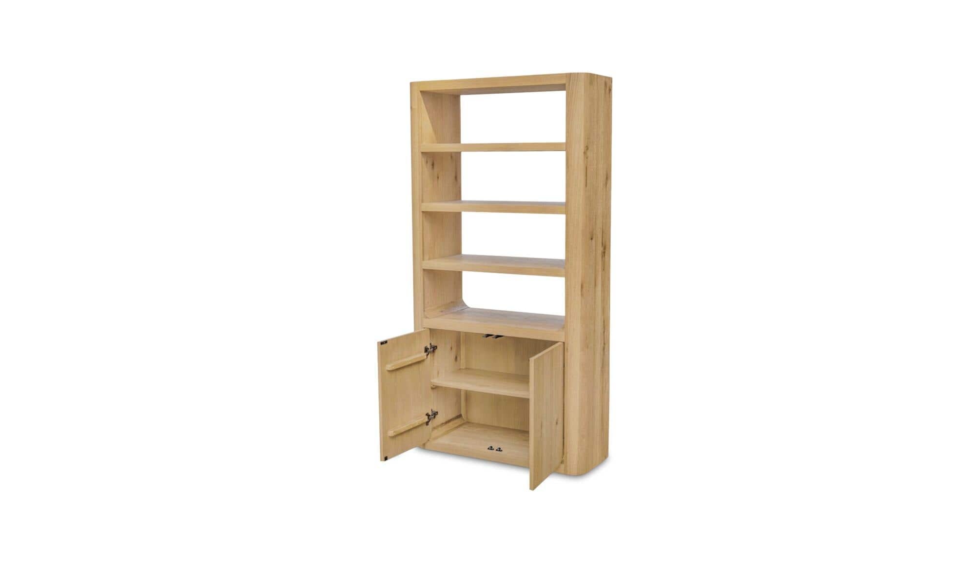 Moes Blake Tall Cabinet Rustic Oak Tl-1033