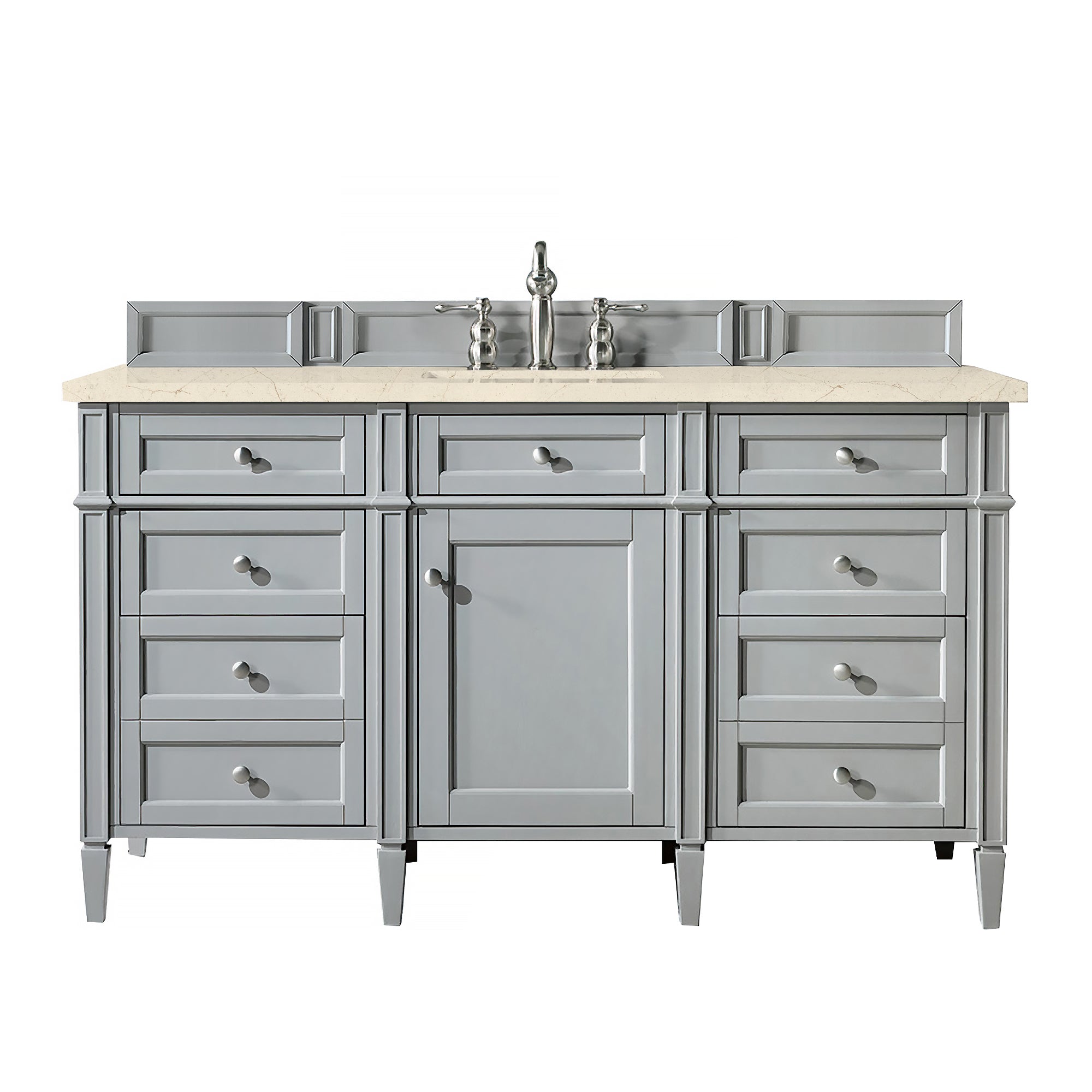 James Martin Brittany 60" Single Vanity in Urban Gray with 3cm Countertop