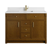 James Martin Bellshire 48" Single Vanity in Honey Oak with 3cm Countertop