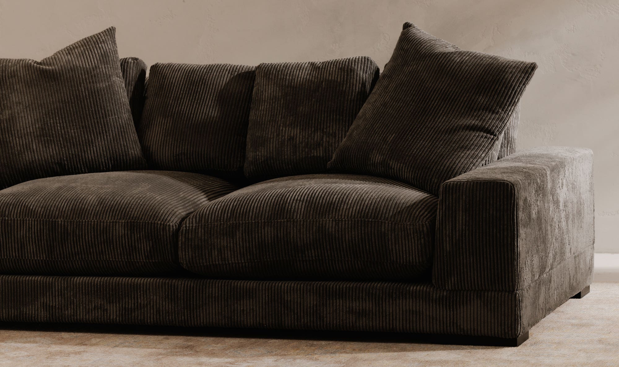 Moes Plunge Sofa Charcoal TN-1021