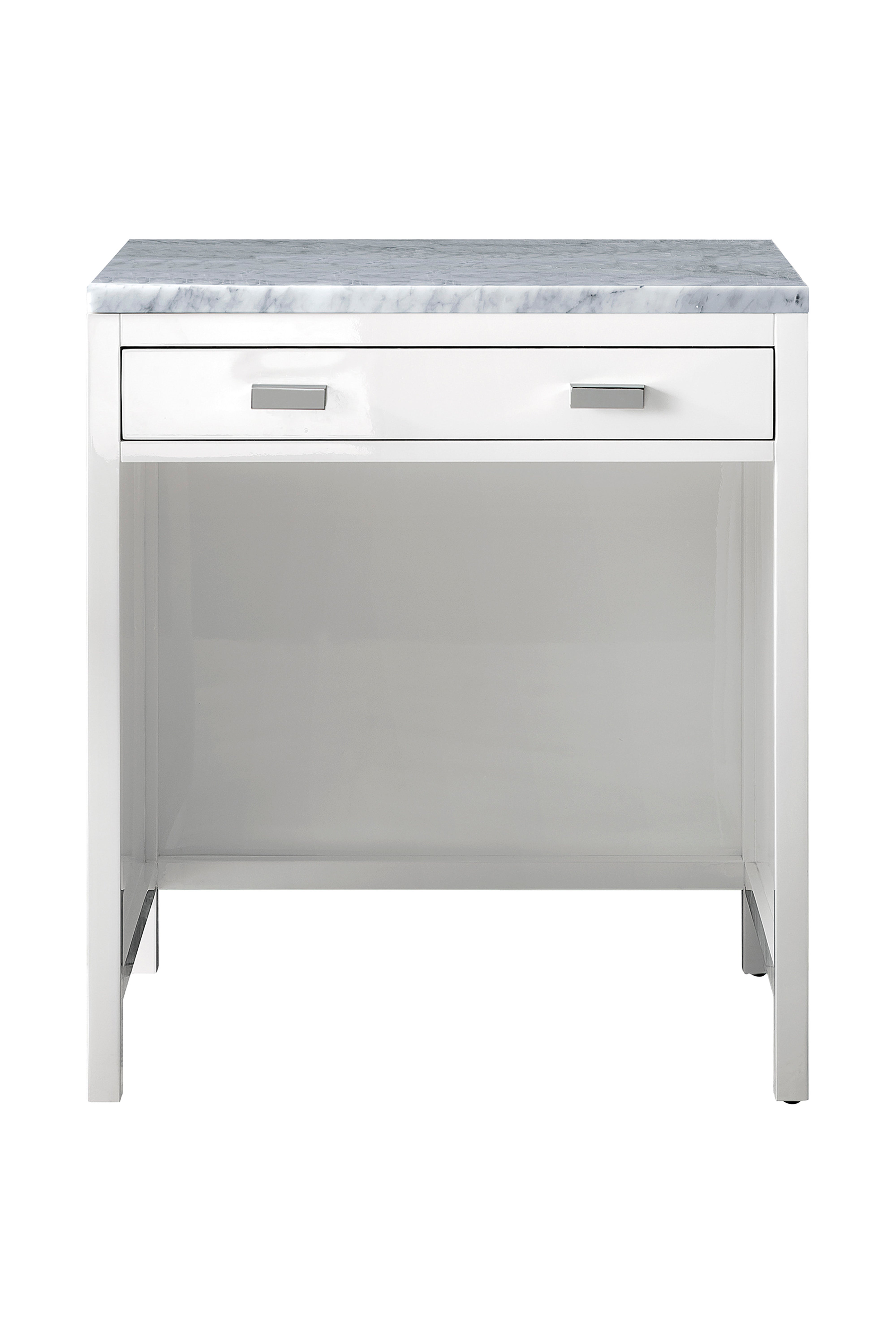James Martin Addison 30" Countertop Unit in Glossy White with with 3cm Countertop