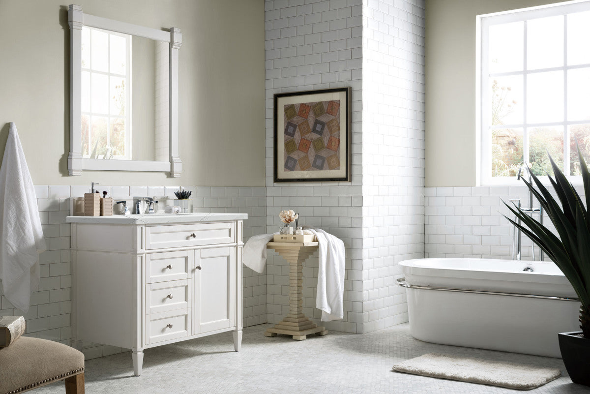 Brittany 36" Single Vanity in Bright White