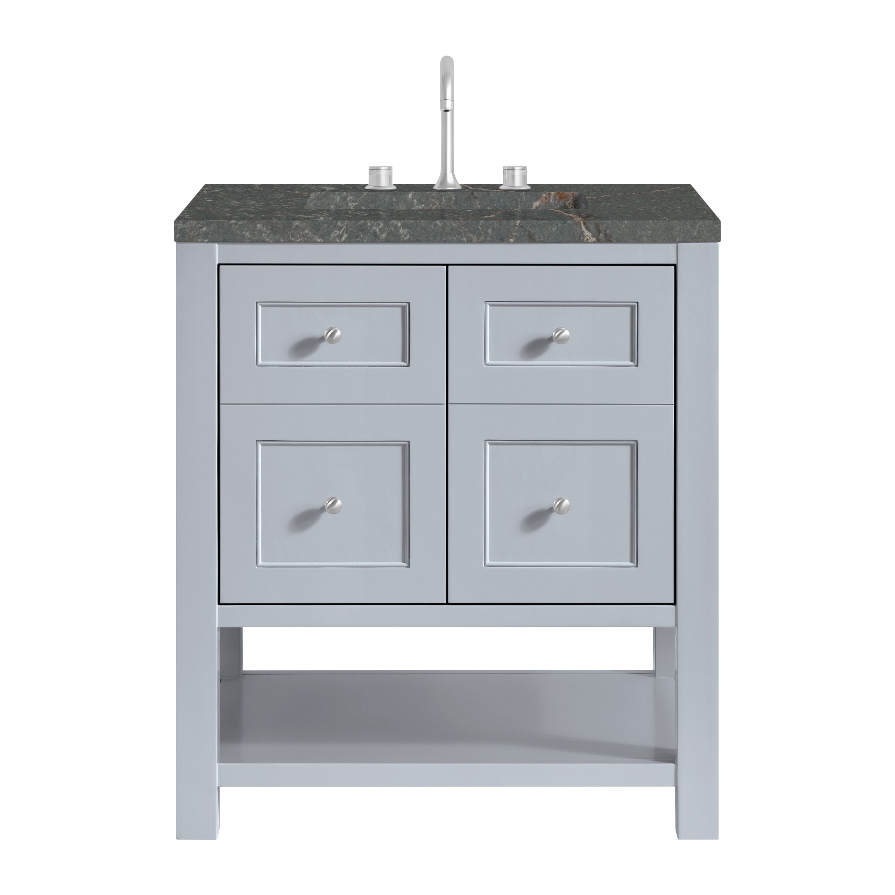 James Martin Breckenridge 30" Single in Serenity Blue with 3cm Countertop