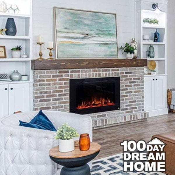 Touchstone The Forte® 40" Recessed Smart Electric Fireplace with Heat – 80006