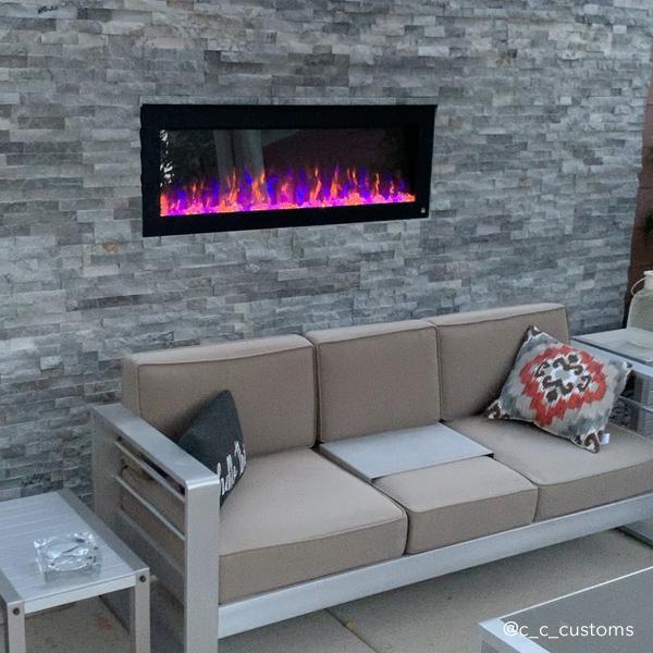 Touchstone Sideline® Outdoor/Indoor 50" Electric Fireplace (No Heat) – 80017