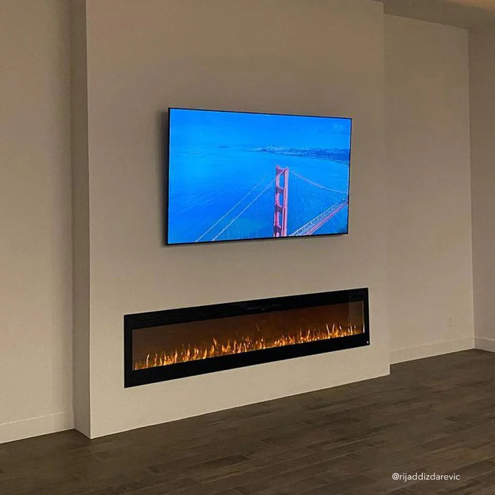 Touchstone Sideline® 100" Recessed Smart Electric Fireplace with Heat – 80032