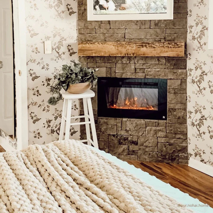 Touchstone Sideline® 28" Recessed Smart Electric Fireplace with Heat – 80028