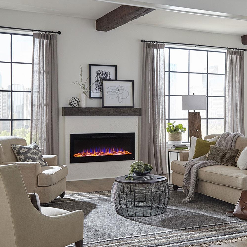 Touchstone Sideline® 50 Recessed Smart Electric Fireplace with Heat – 80004