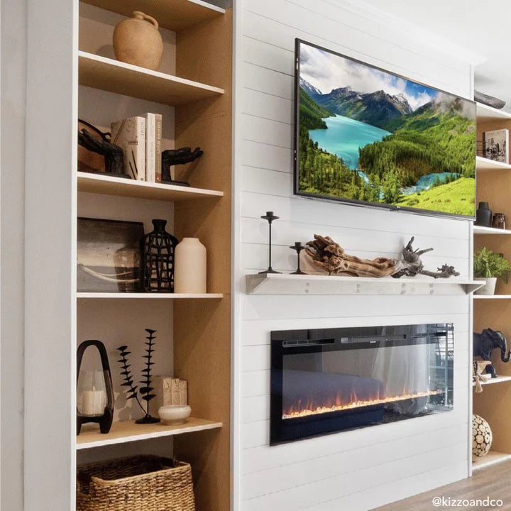 Touchstone Sideline® 50 Recessed Smart Electric Fireplace with Heat – 80004