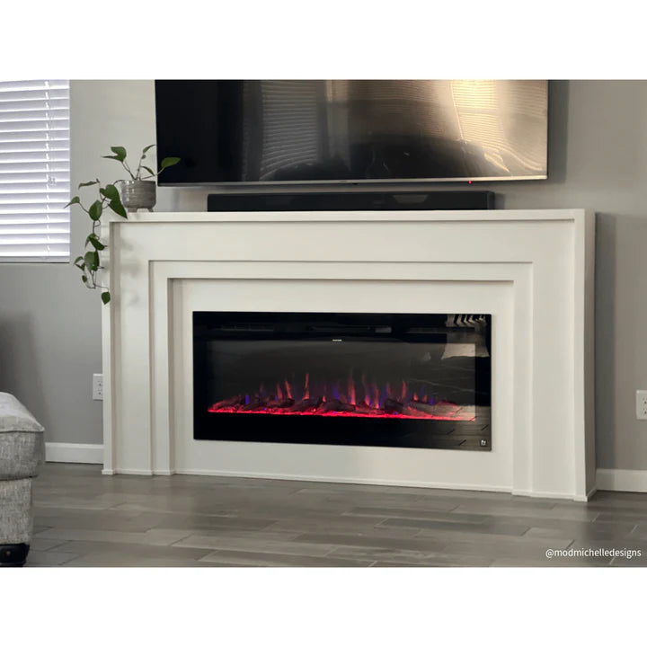 Touchstone Sideline® 50 Recessed Smart Electric Fireplace with Heat – 80004