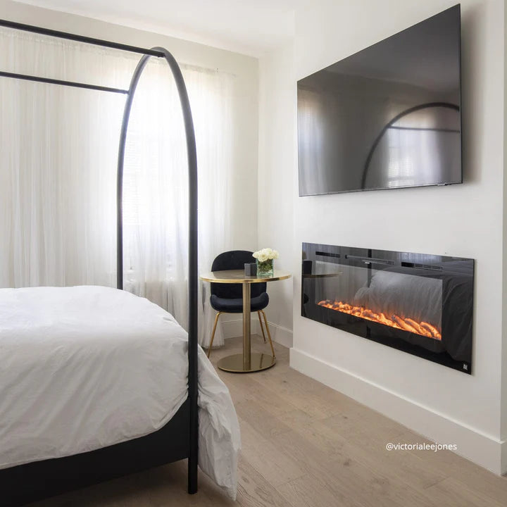 Touchstone Sideline® 60″ Recessed Smart Electric Fireplace with Heat – 80011