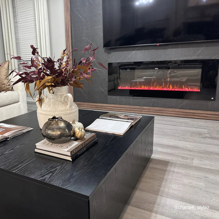 Touchstone Sideline® 60″ Recessed Smart Electric Fireplace with Heat – 80011