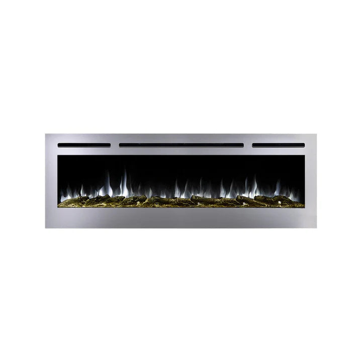Touchstone Sideline Deluxe Stainless Steel 60″ Recessed Smart Electric Fireplace – 86277