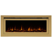 Touchstone Sideline Deluxe Gold 60″ Recessed Smart Electric Fireplace – 86276