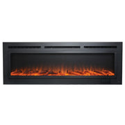 Touchstone Sideline® Steel Mesh Screen 60" Non-Reflective Recessed Electric Fireplace – 80047