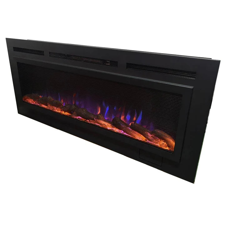 Touchstone Sideline Steel® 50" Recessed Electric Fireplace with Heat – 80013