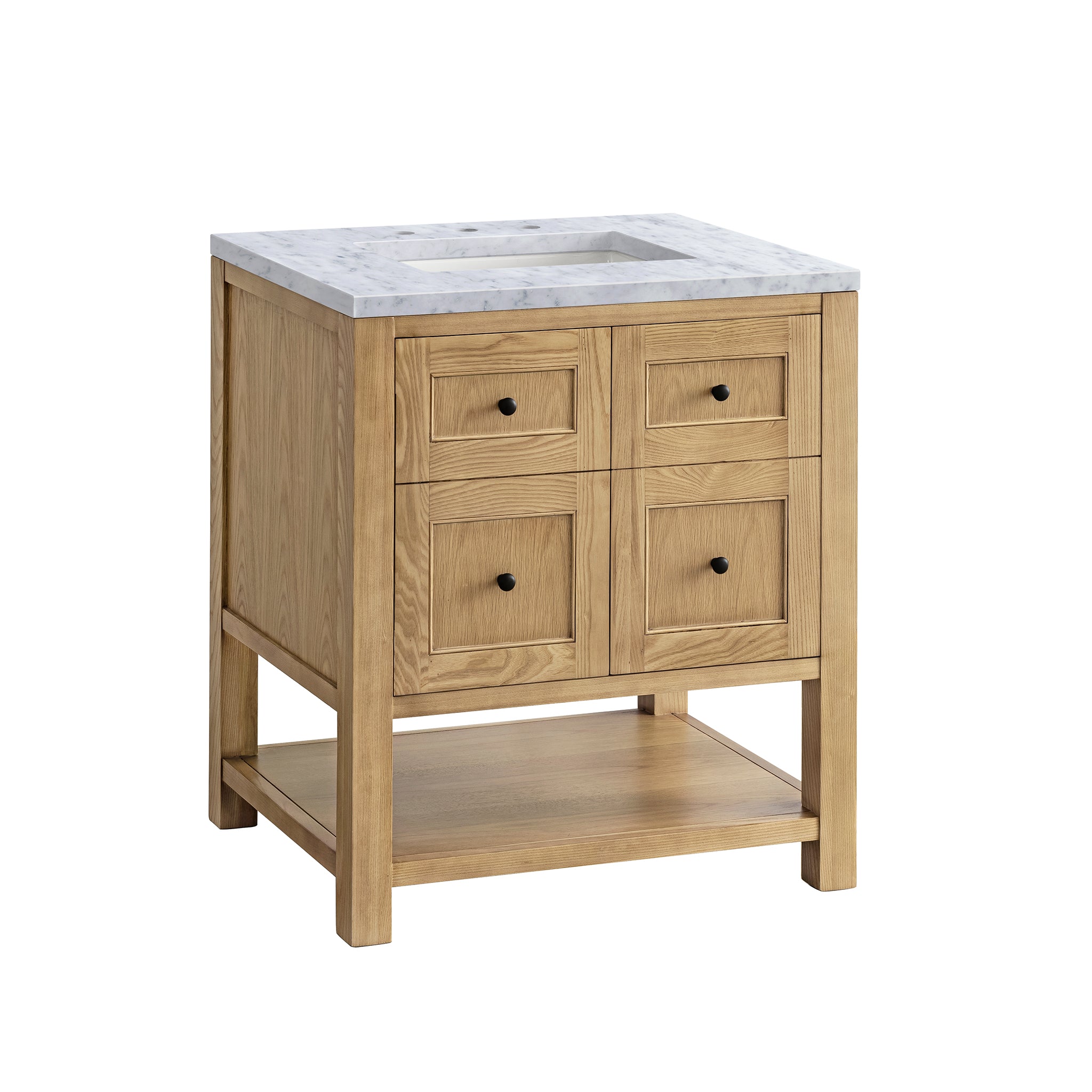 James Martin Breckenridge 30" Single Vanity in Light Natural Oak with 3cm Countertop