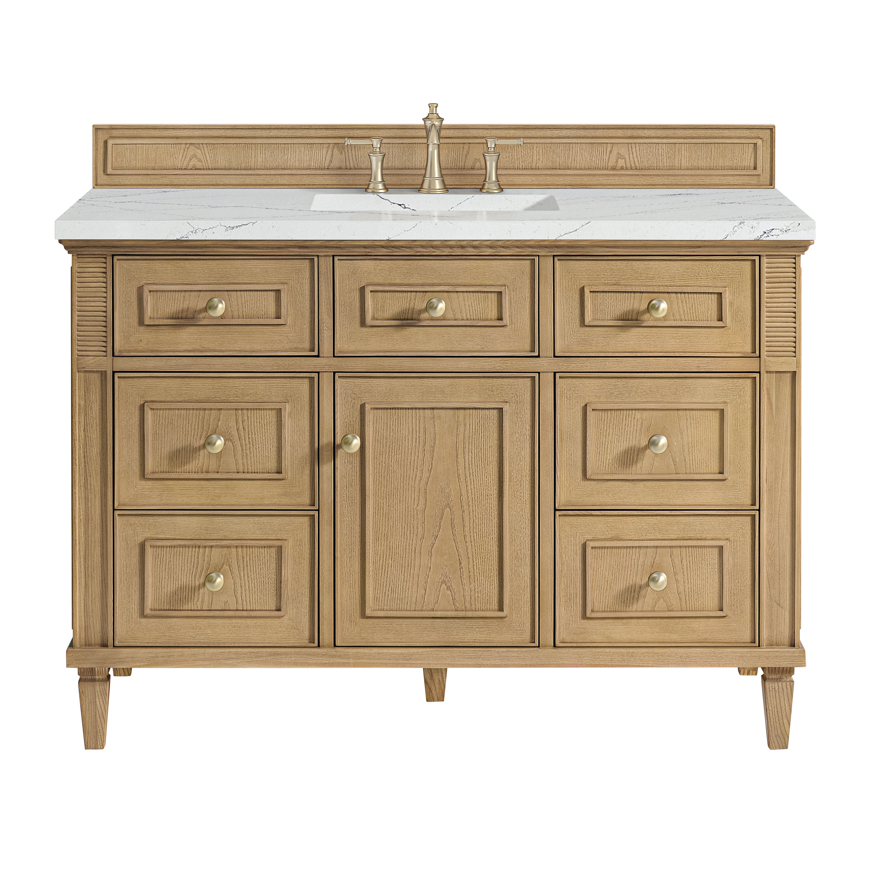 James Martin Lorelai 48" Single Vanity in Light Natural Oak with 3cm Countertop