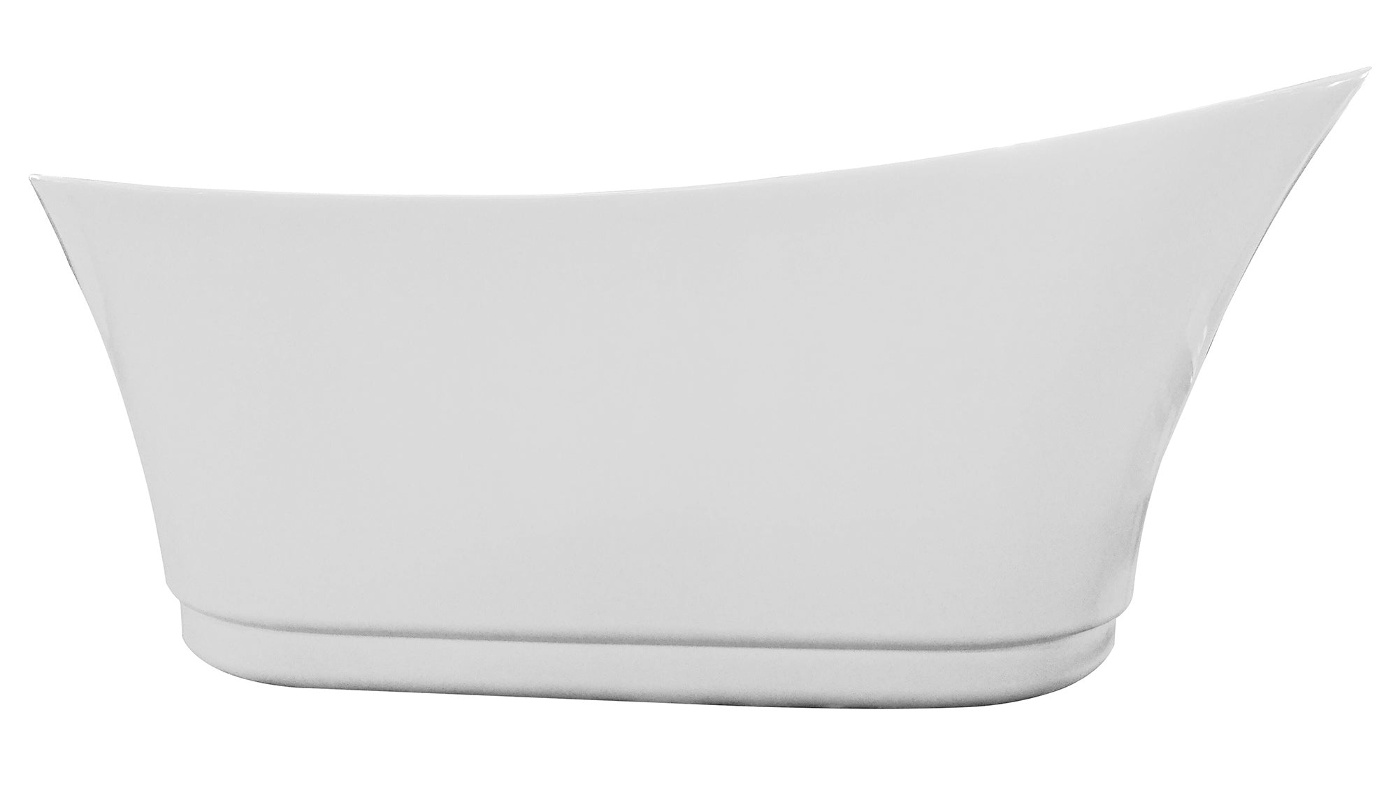 EAGO AM2140 6′ White Freestanding Air Bubble Bathtub with LED Lighting