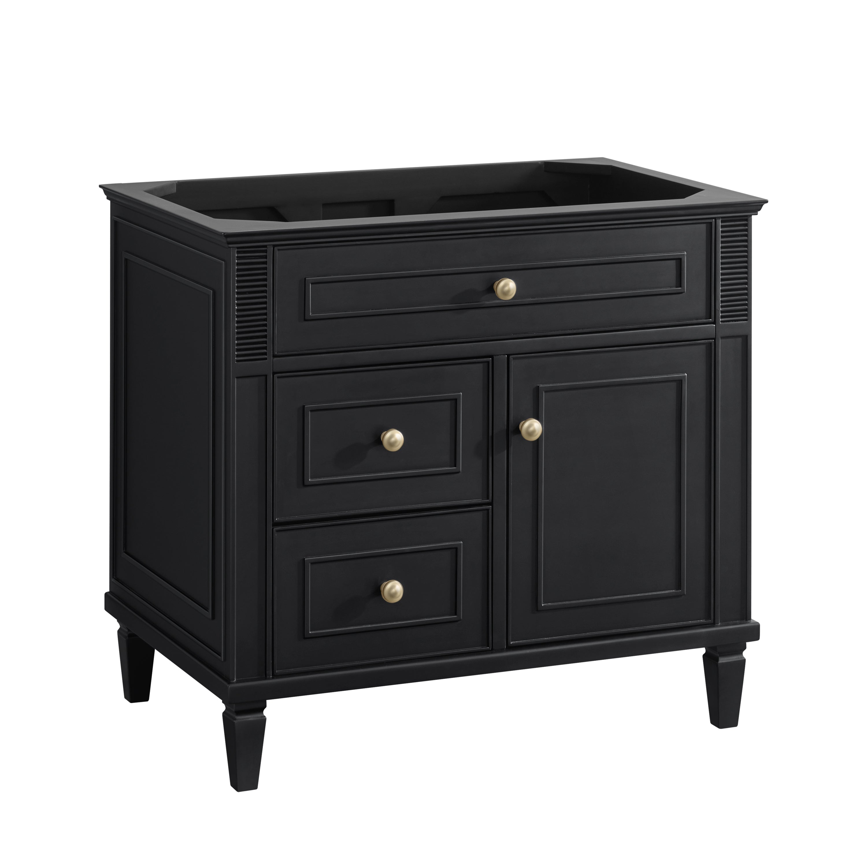 James Martin Lorelai 36" Single Vanity in Black Onyx with 3cm Countertop