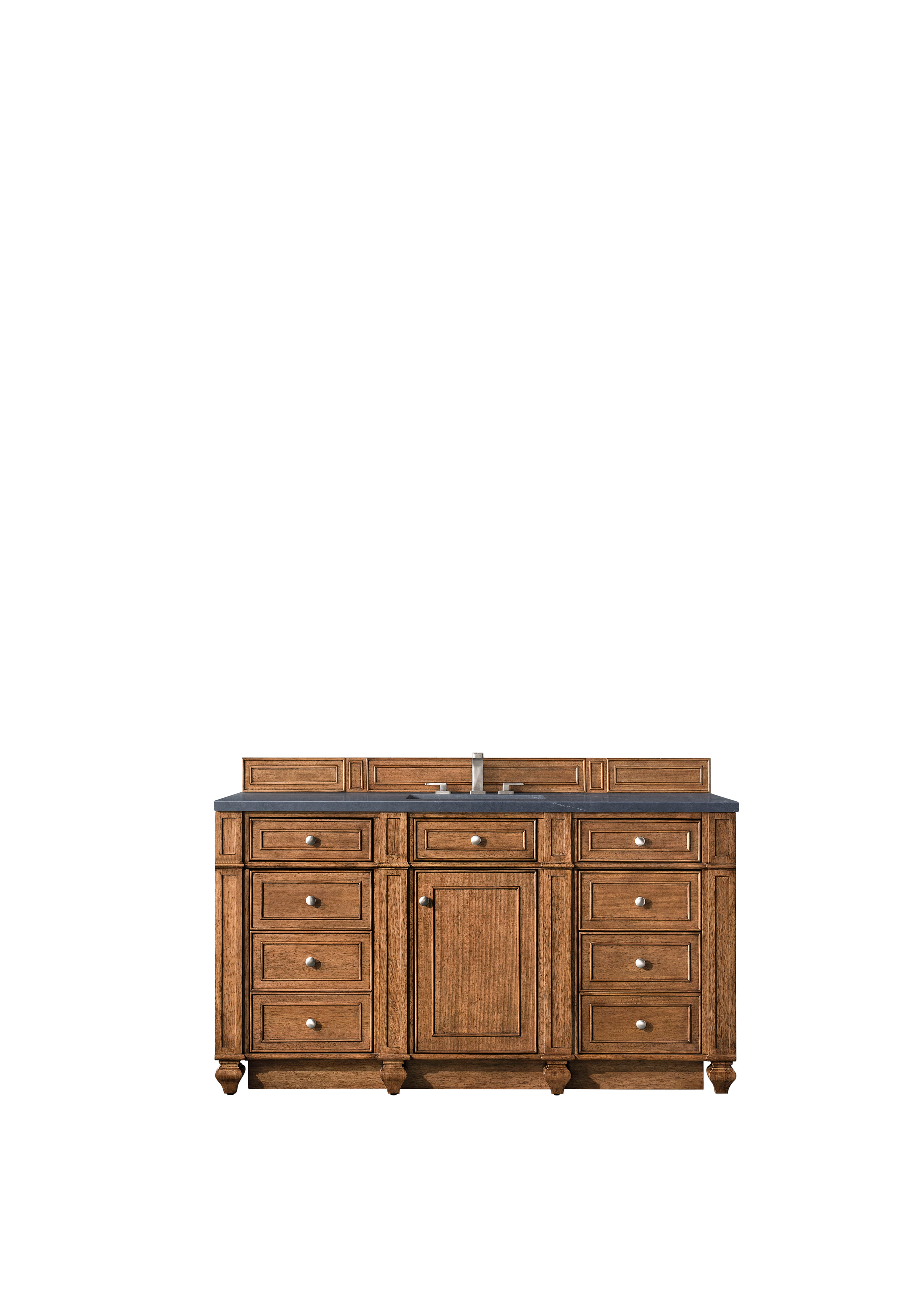 James Martin Bristol 60" Single Vanity in Saddle Brown with 3cm Countertop