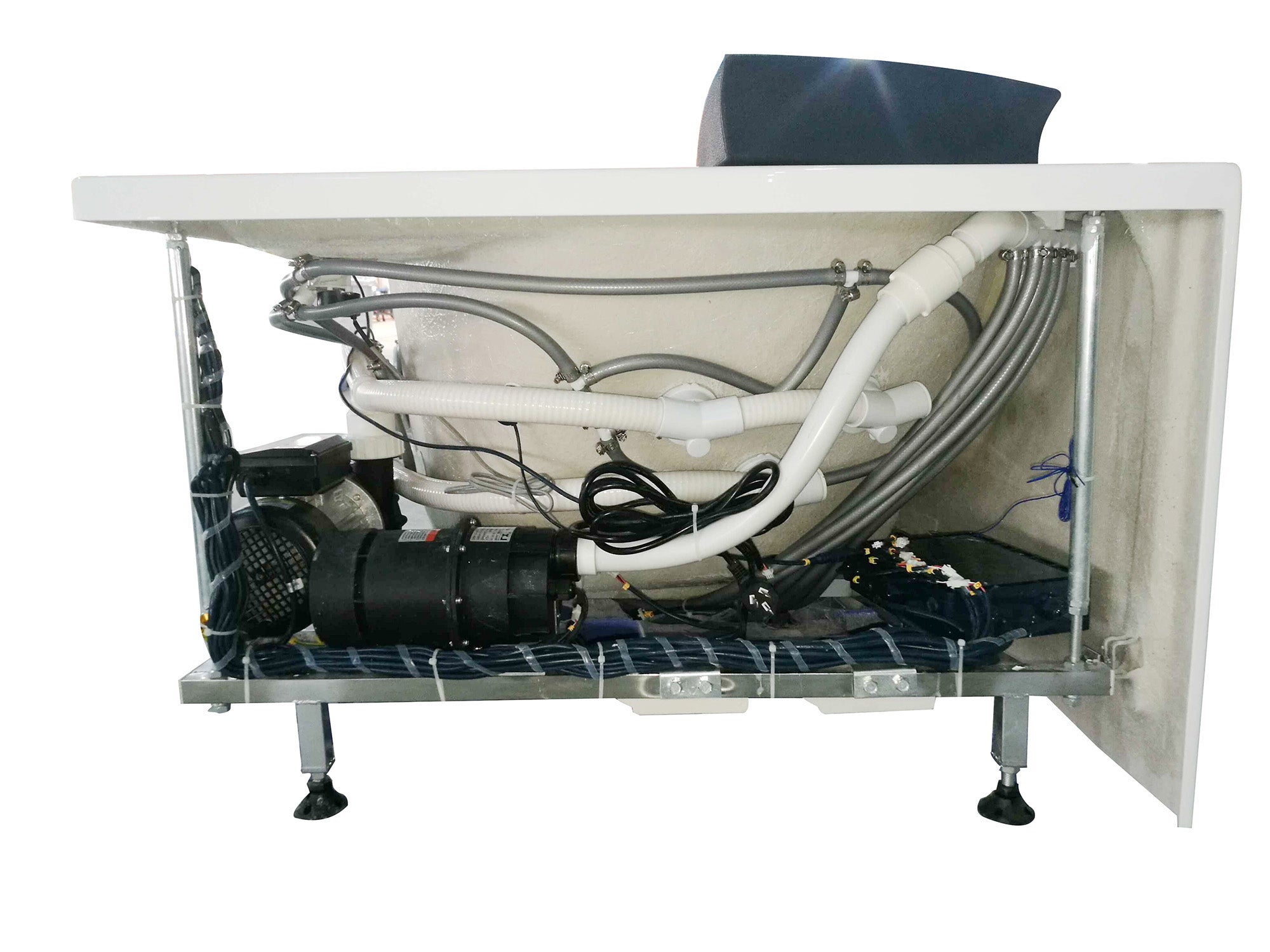 EAGO AM198ETL-R 5′ Acrylic Whirlpool Corner Bathtub with Glass Front