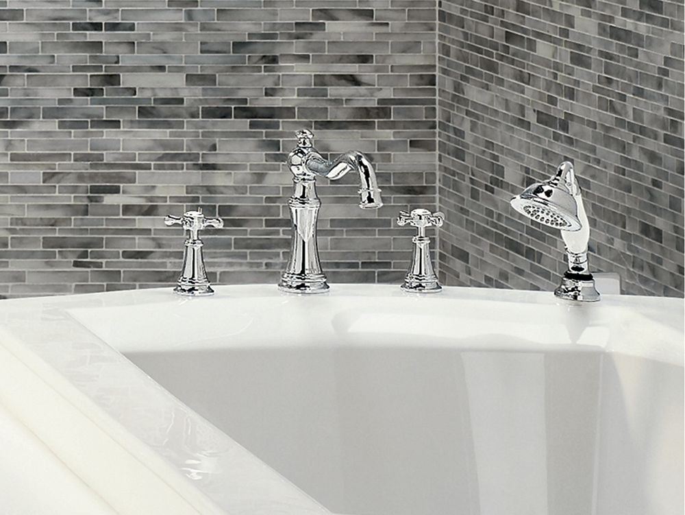 Weymouth Two-Handle High Arc Roman Tub Faucet